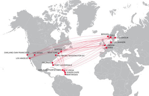 NorwegianAir transatlantic routes