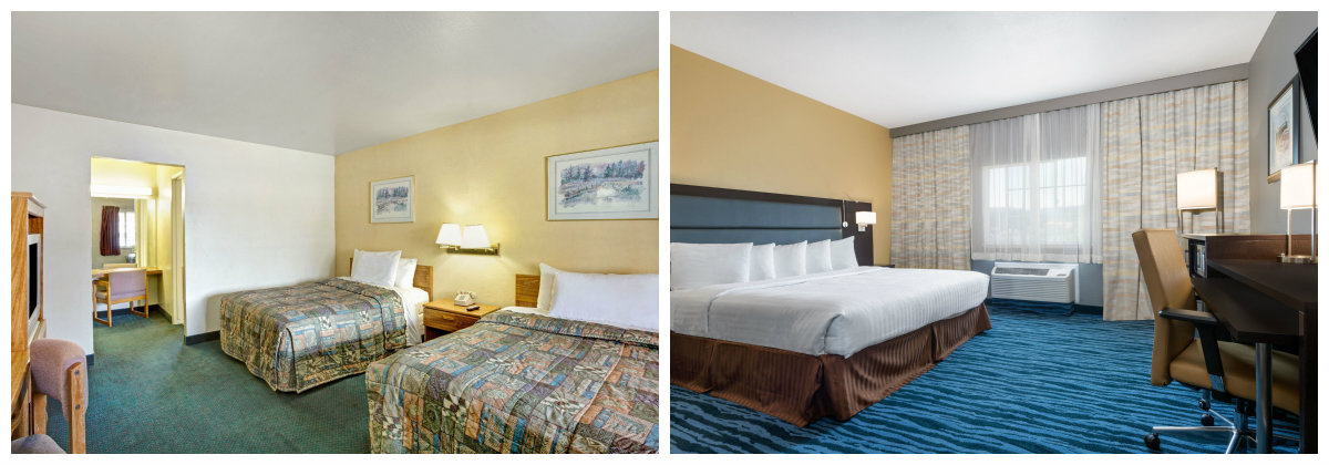Days Inn Rooms - Old versus New