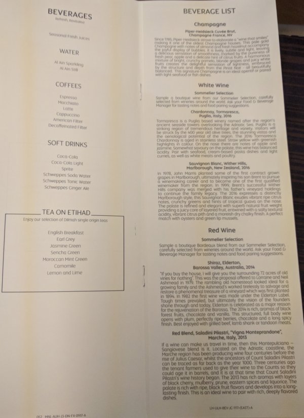 Alcohol is illegal in the United Arab Emirates, on Etihad and Emirates